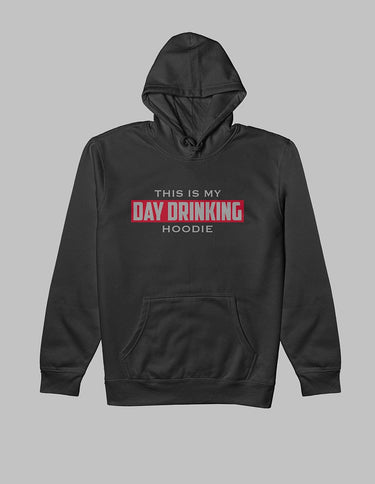 This Is My Day Drinking Hoodie Graphic Fleece Hoodie Greater Half Black S